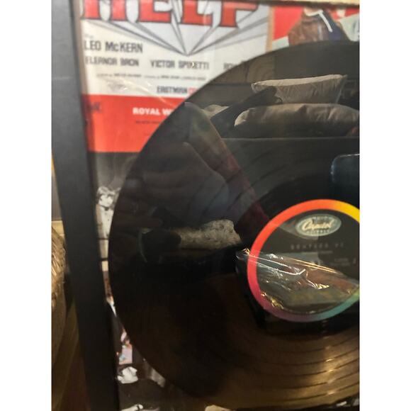 Handmade Hazey Autumn Framed Beatles VI Vinyl Collage Wall Art Ready to Display - Picture 9 of 11